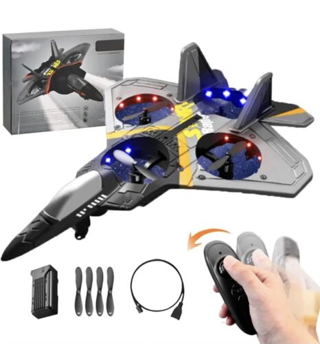 F22 RC Quadcopter Stunt Airplane 2.4G Radio Control Fighter Jet - Image 2