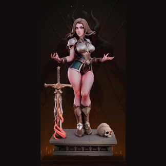 Meliora Hexblade Miniature | Monster Hunter Figure, Unpainted Resin