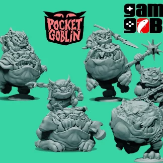 Doglin Riders, Goblin Cavalry, 28mm Fantasy RPG Miniatures, Unpainted