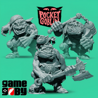 Battle Trolls 28mm Miniatures, 3D Printed Resin RPG Figures, Unpainted