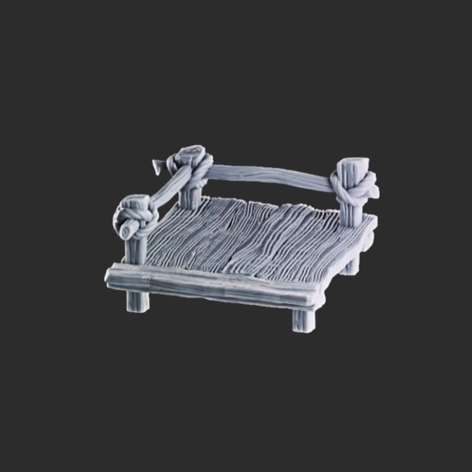 3D Printed Swamp Bridges – Resin Terrain, 28mm Tabletop Scenery (Unpainted) - Image 4