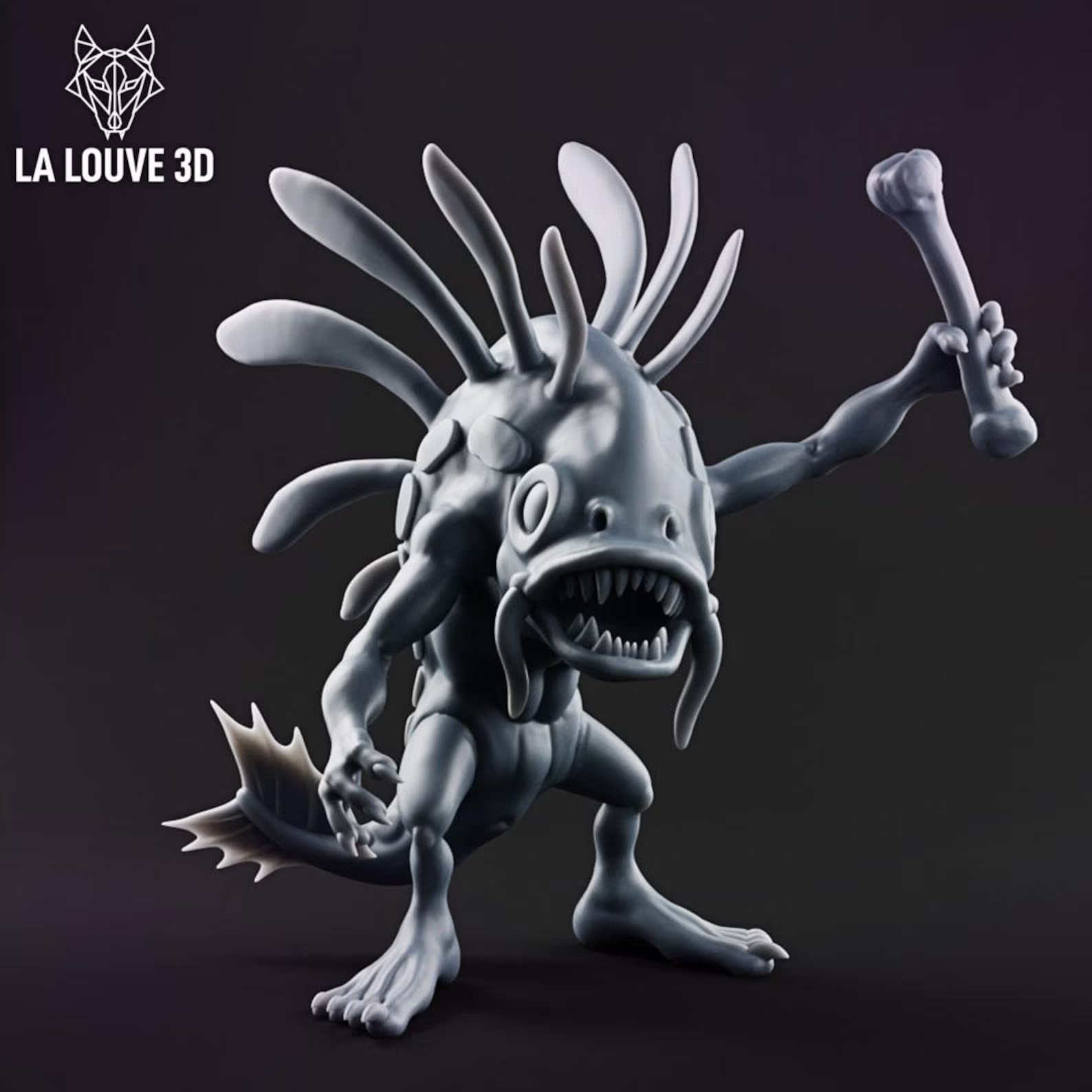 Through the Swamp — Swamp Monster Duo 32mm Scale (Unpainted Resin) - Image 3